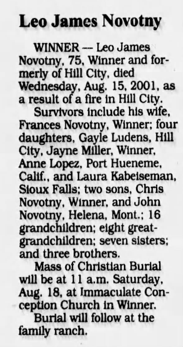 Clipping from Rapid City Journal
